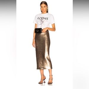 Sequin Paula Skirt in Pewter Cinq a Sept